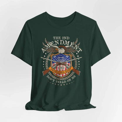 Second Amendment Don't Tread in Me Unisex T-Shirt - Patriotic Gun Rights Tee, Liberty Print Shirt, Pro - Gun Activist Clothing, American Pride - SKULLFURY MERCH