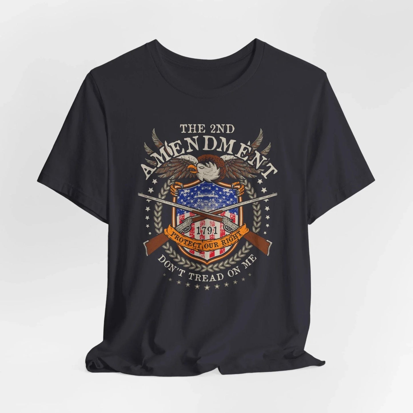 Second Amendment Don't Tread in Me Unisex T-Shirt - Patriotic Gun Rights Tee, Liberty Print Shirt, Pro - Gun Activist Clothing, American Pride - SKULLFURY MERCH
