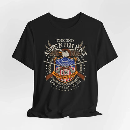 Second Amendment Don't Tread in Me Unisex T-Shirt - Patriotic Gun Rights Tee, Liberty Print Shirt, Pro - Gun Activist Clothing, American Pride - SKULLFURY MERCH