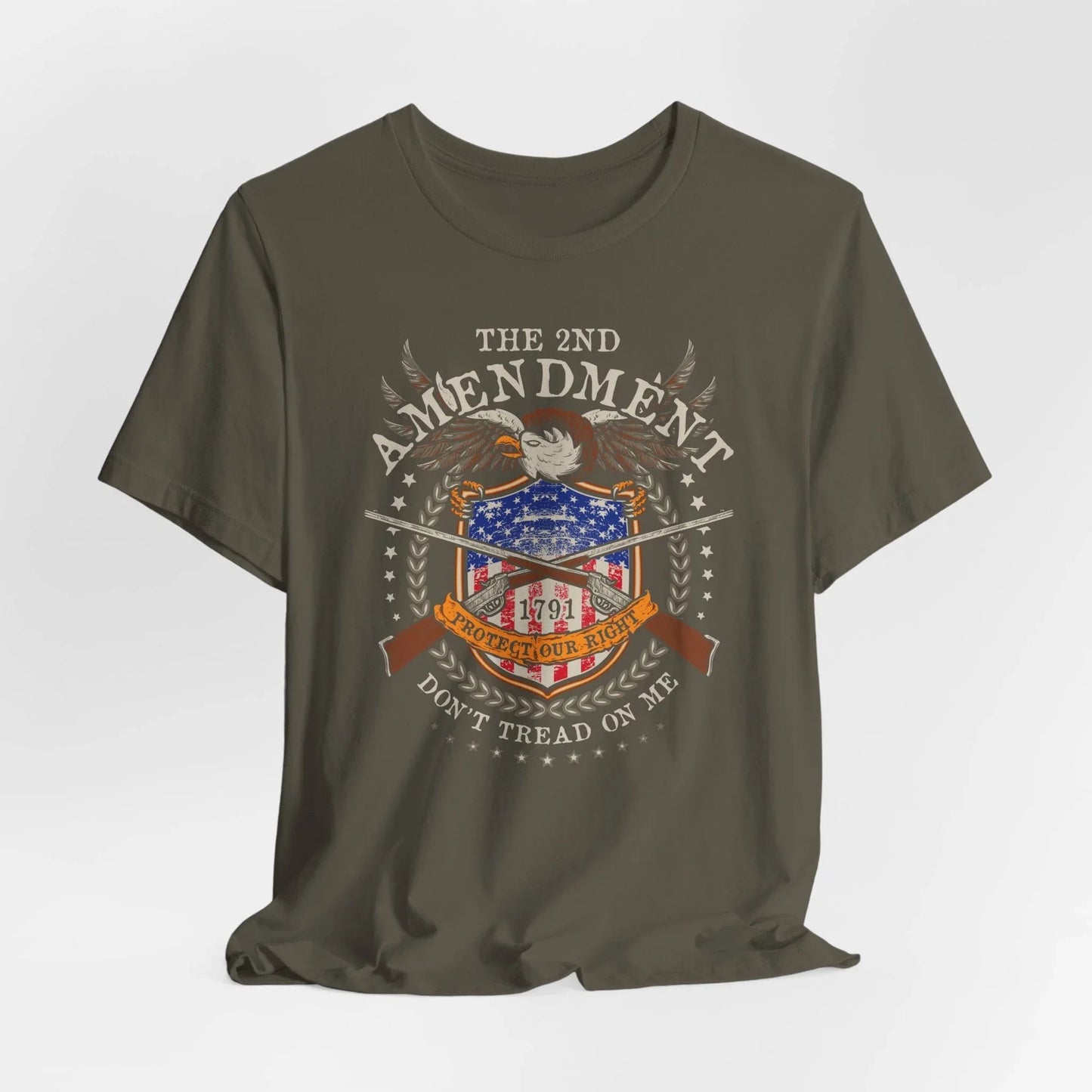 Second Amendment Don't Tread in Me Unisex T-Shirt - Patriotic Gun Rights Tee, Liberty Print Shirt, Pro - Gun Activist Clothing, American Pride - SKULLFURY MERCH