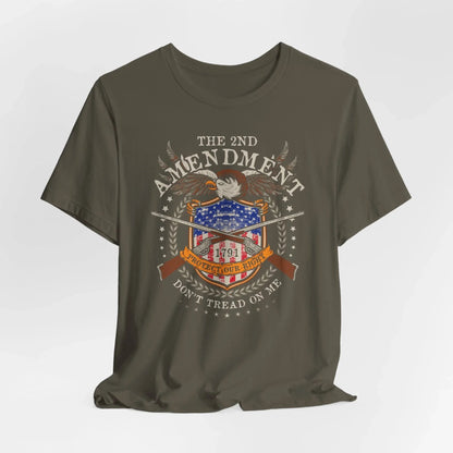 Second Amendment Don't Tread in Me Unisex T-Shirt - Patriotic Gun Rights Tee, Liberty Print Shirt, Pro - Gun Activist Clothing, American Pride - SKULLFURY MERCH