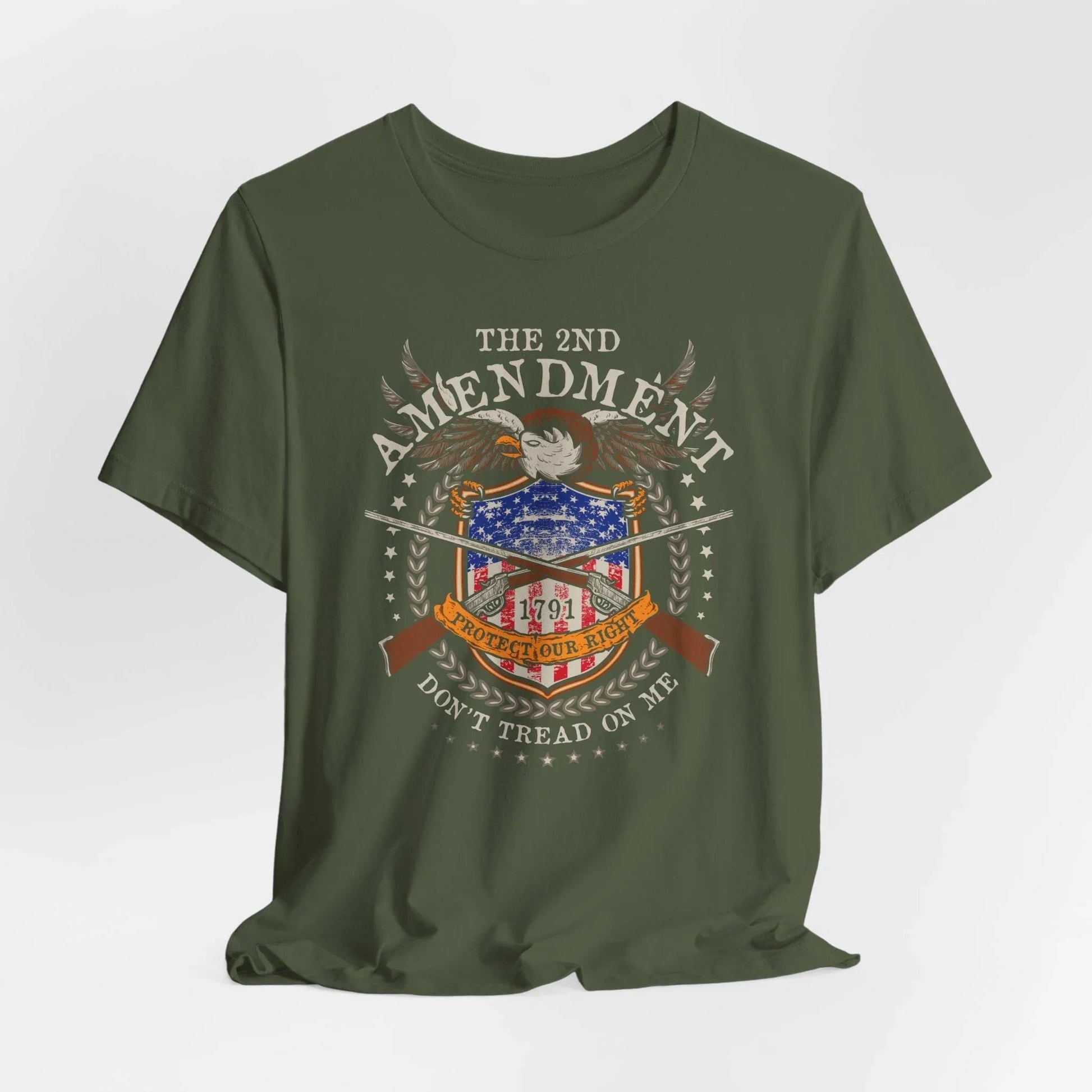 Second Amendment Don't Tread in Me Unisex T-Shirt - Patriotic Gun Rights Tee, Liberty Print Shirt, Pro - Gun Activist Clothing, American Pride - SKULLFURY MERCH