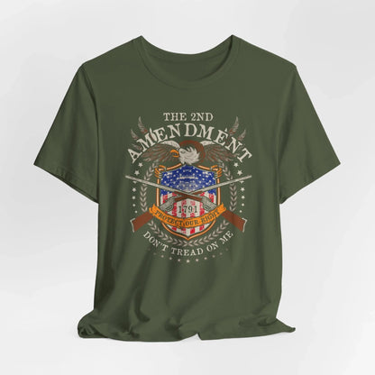 Second Amendment Don't Tread in Me Unisex T-Shirt - Patriotic Gun Rights Tee, Liberty Print Shirt, Pro - Gun Activist Clothing, American Pride - SKULLFURY MERCH