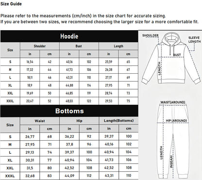 Men's Milano Printed Hoodie and Drawstring Sweatpants Set