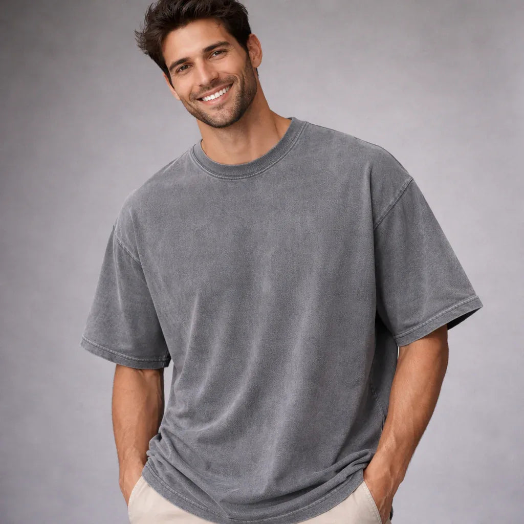 SkullFuryMerch Vintage Heavy Cotton Oversized Tee - SKULLFURY MERCH