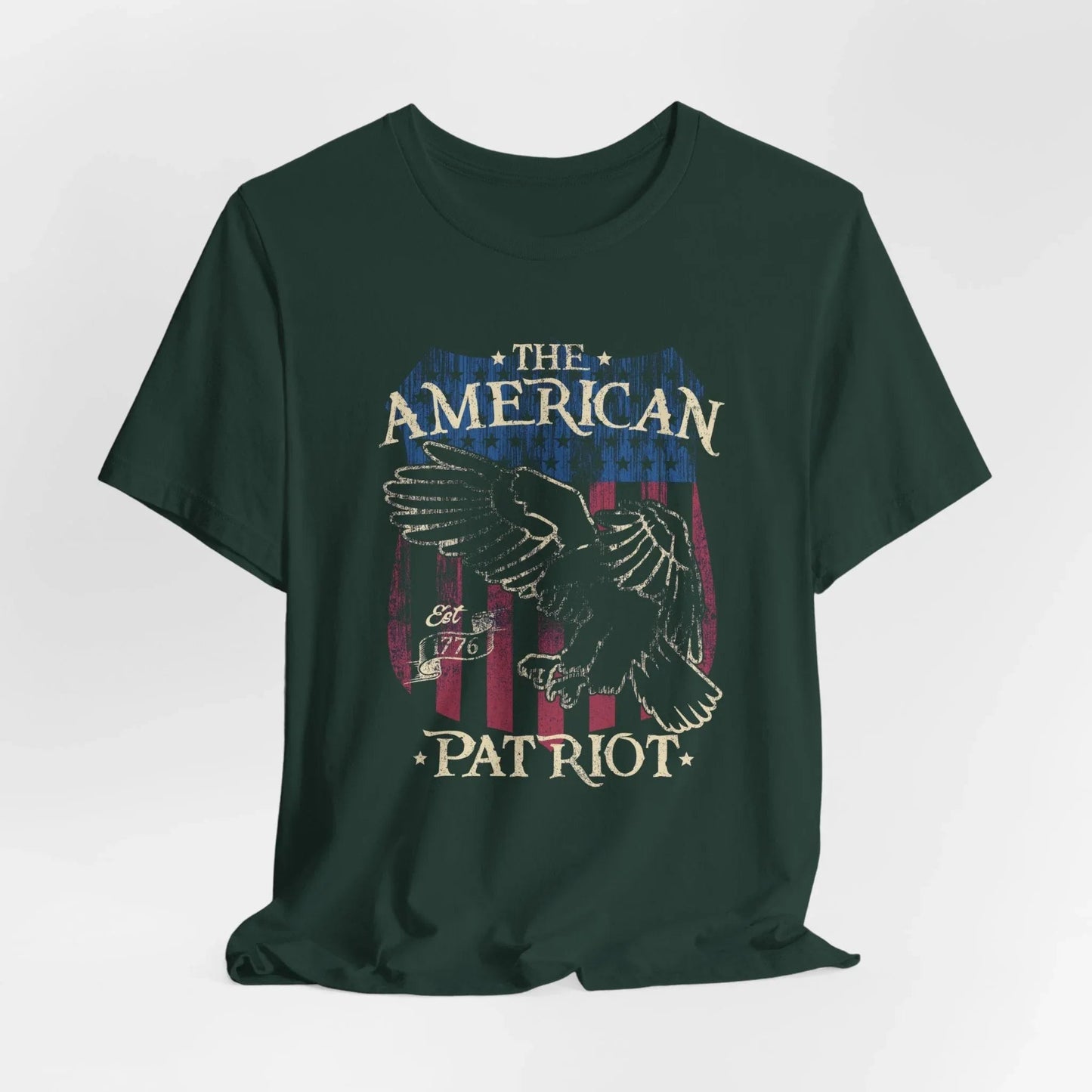 The American Patriot Unisex T-Shirt, American Tee, USA Shirt, Unisex Graphic Tee, Independence Day Apparel - SKULLFURY MERCH