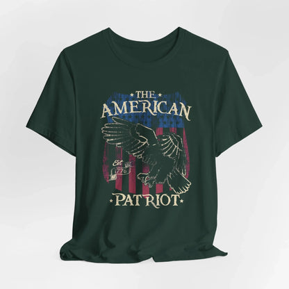 The American Patriot Unisex T-Shirt, American Tee, USA Shirt, Unisex Graphic Tee, Independence Day Apparel - SKULLFURY MERCH