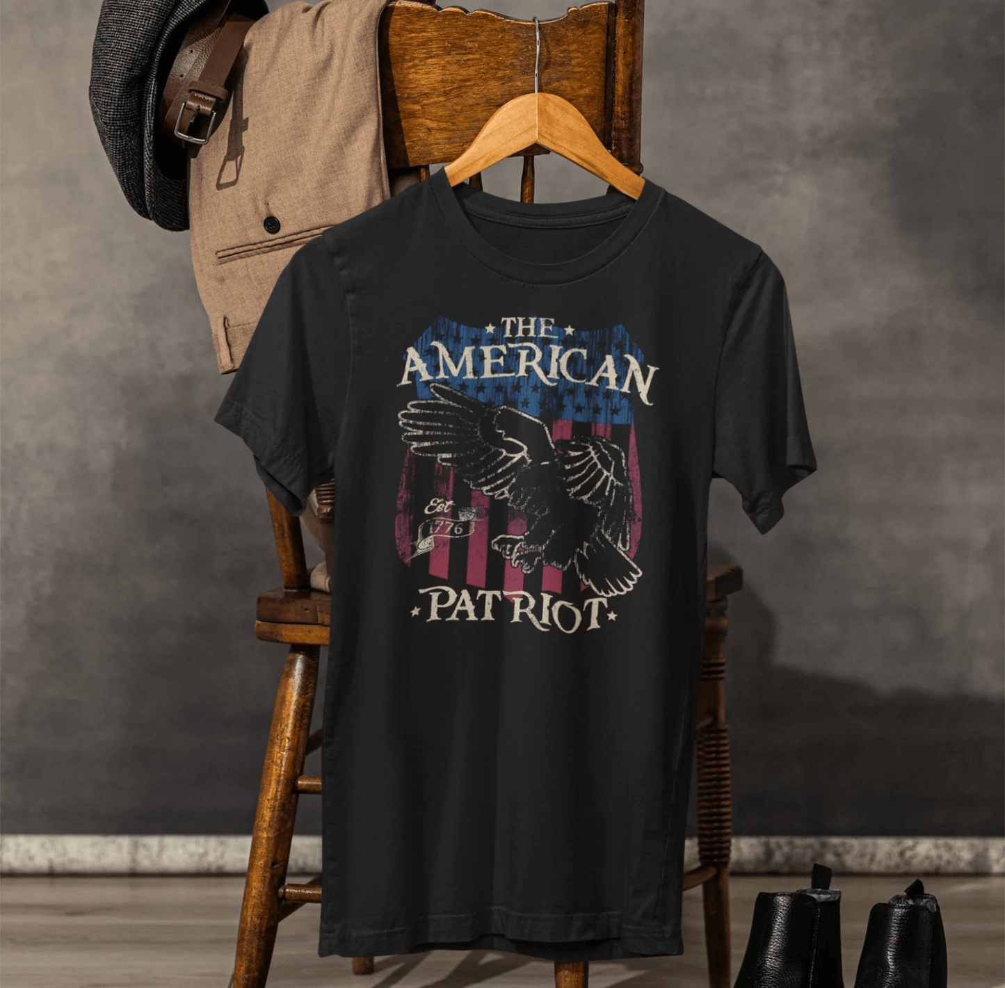 The American Patriot Unisex T-Shirt, American Tee, USA Shirt, Unisex Graphic Tee, Independence Day Apparel - SKULLFURY MERCH