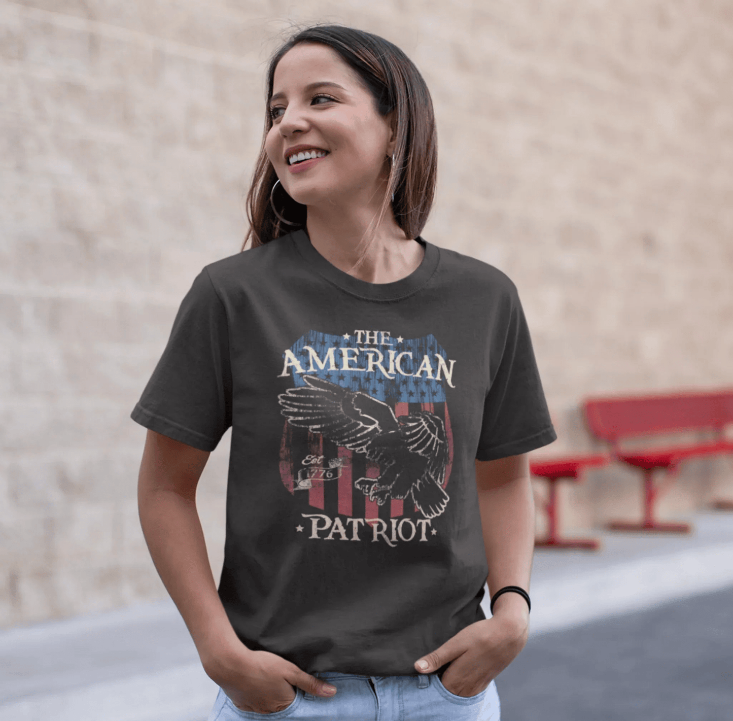 The American Patriot Unisex T-Shirt, American Tee, USA Shirt, Unisex Graphic Tee, Independence Day Apparel - SKULLFURY MERCH
