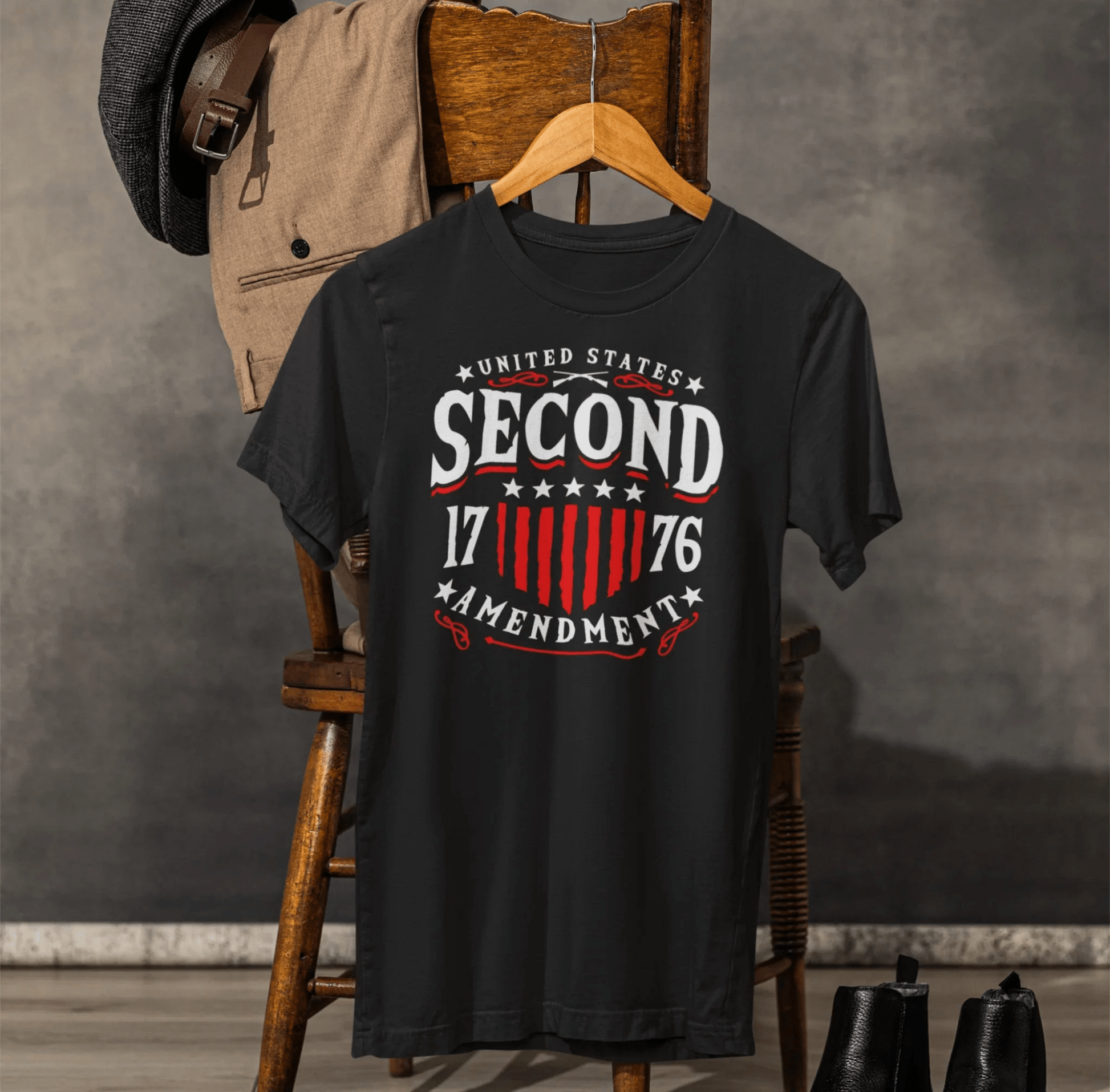 United States 2nd Amendment, 1776 Unisex T-Shirt, Patriotic Tee, Freedom Liberty Tee, 2nd Amendment Merch, American Patriot Top - SKULLFURY MERCH