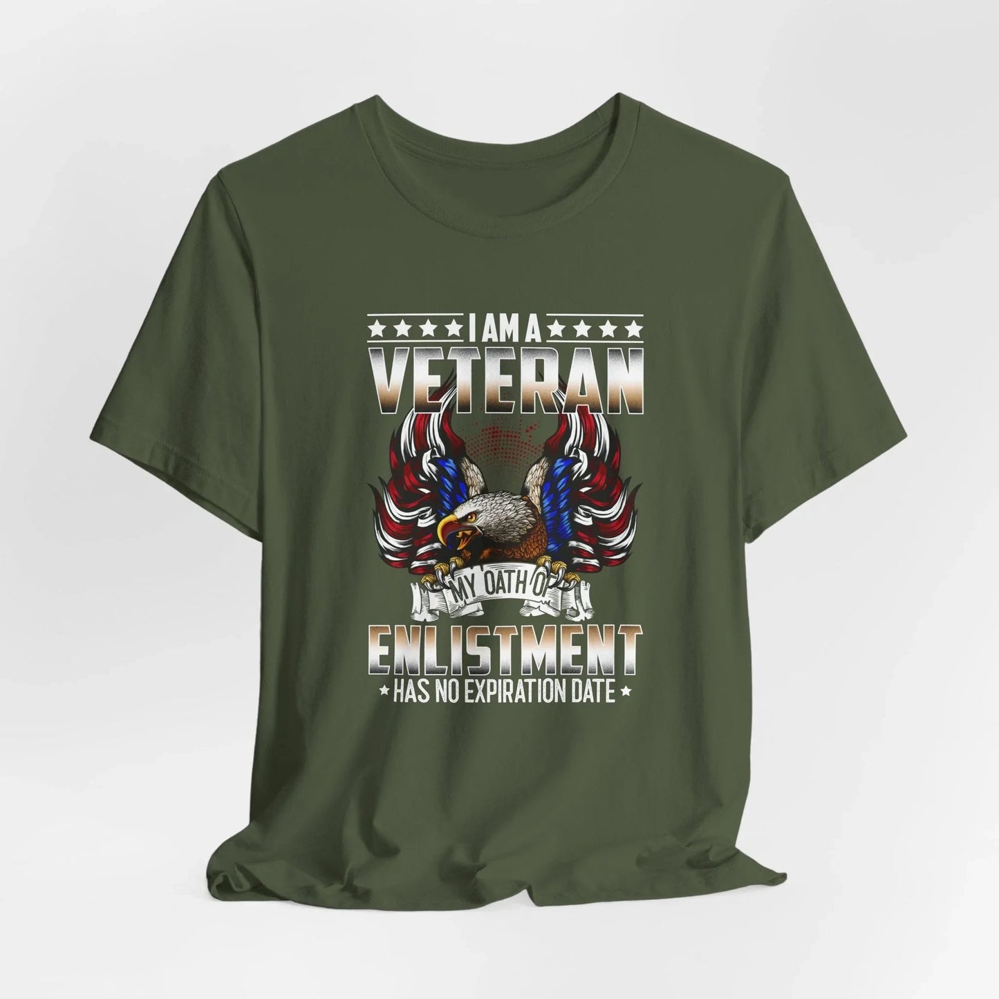 Veteran Oath Unisex T-Shirt, Military Enlistment Tee, Patriotic Shirt, Army Veteran Gift, Soldier Tee - SKULLFURY MERCH