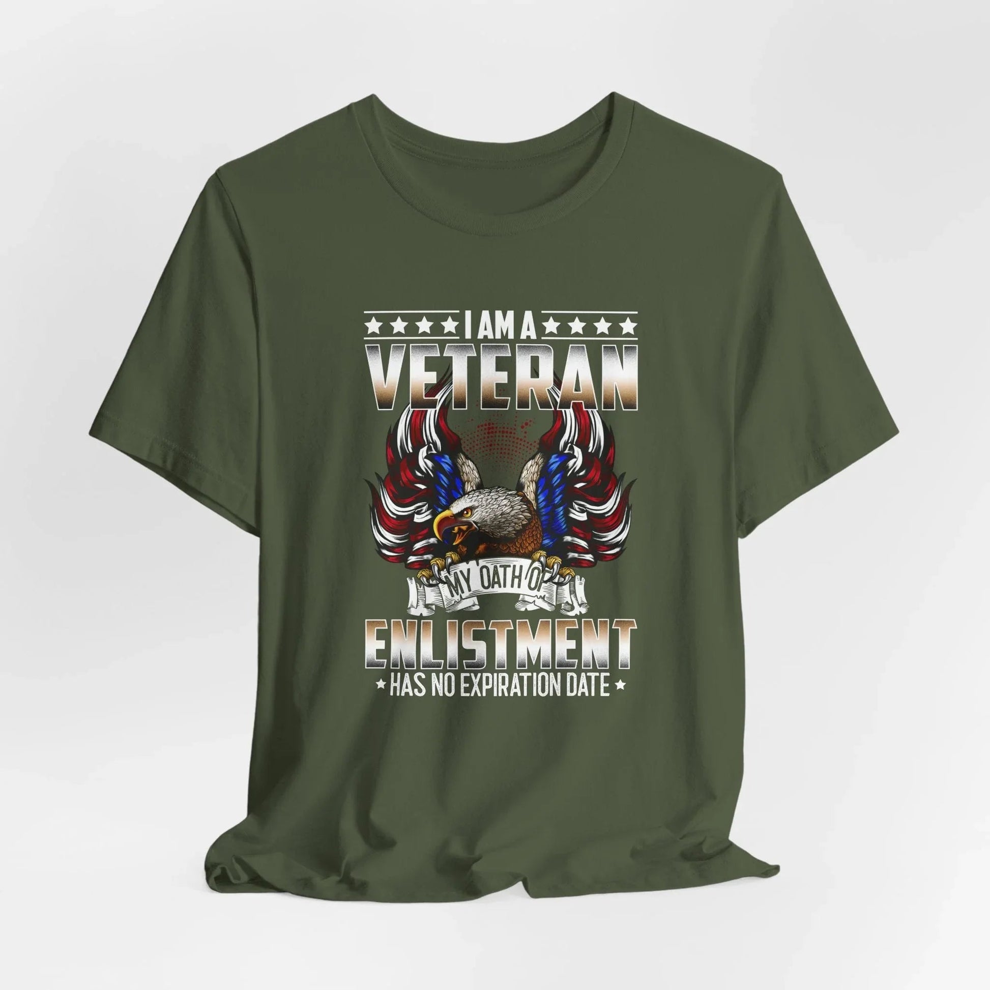 Veteran Oath Unisex T-Shirt, Military Enlistment Tee, Patriotic Shirt, Army Veteran Gift, Soldier Tee - SKULLFURY MERCH