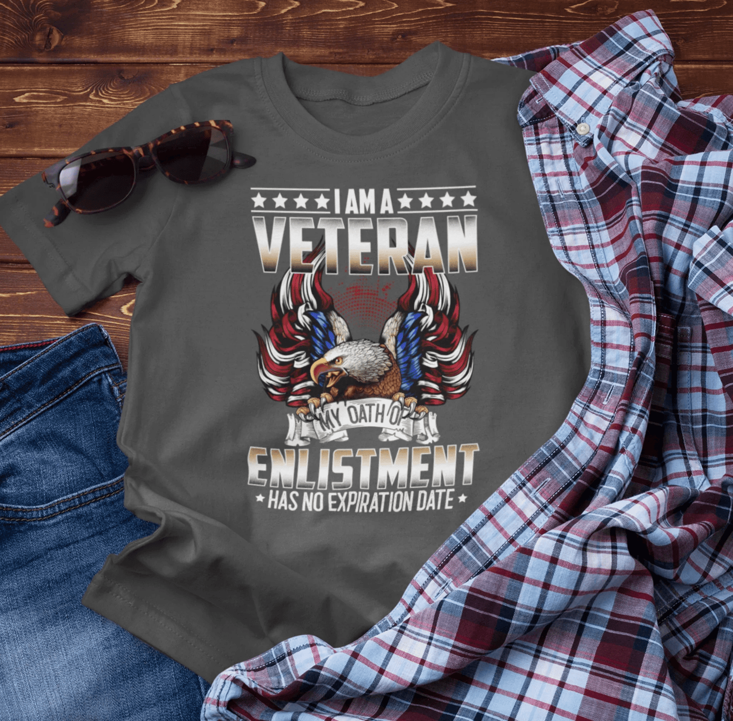 Veteran Oath Unisex T-Shirt, Military Enlistment Tee, Patriotic Shirt, Army Veteran Gift, Soldier Tee - SKULLFURY MERCH