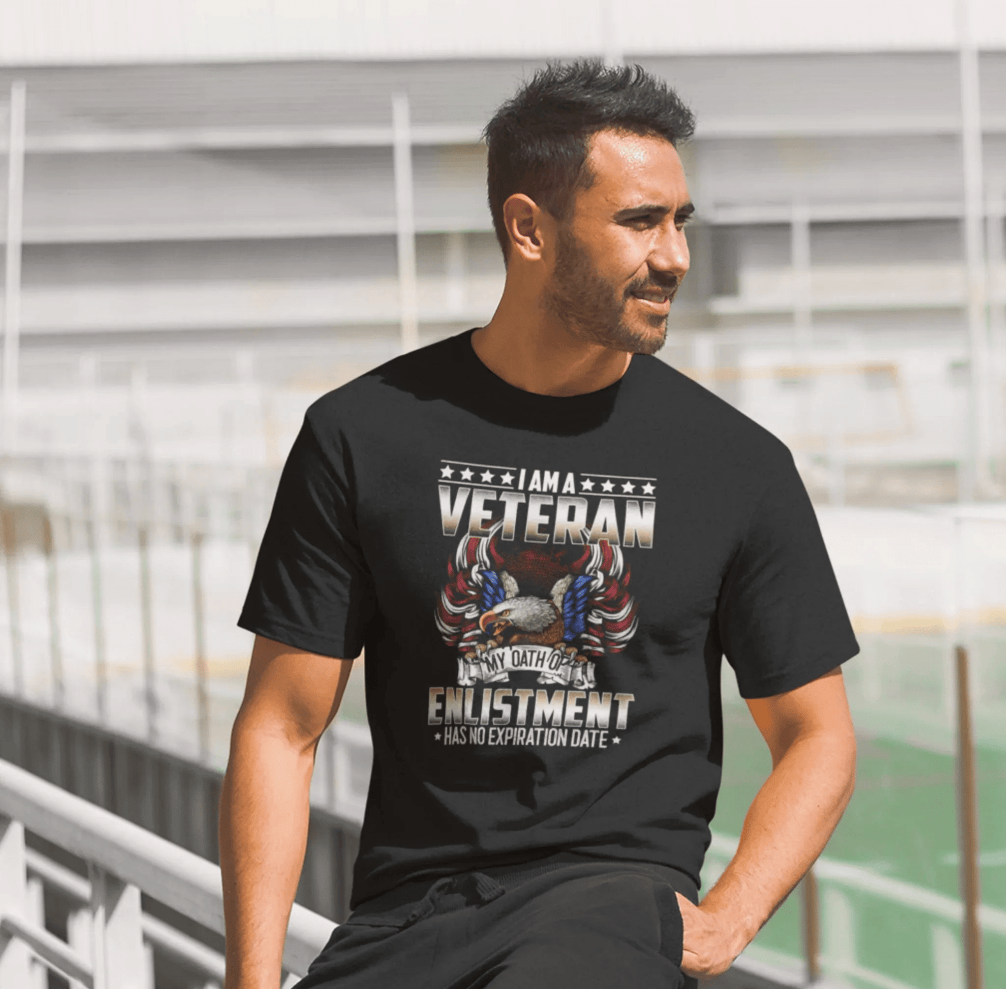 Veteran Oath Unisex T-Shirt, Military Enlistment Tee, Patriotic Shirt, Army Veteran Gift, Soldier Tee - SKULLFURY MERCH