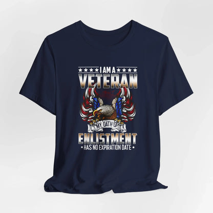 Veteran Oath Unisex T-Shirt, Military Enlistment Tee, Patriotic Shirt, Army Veteran Gift, Soldier Tee - SKULLFURY MERCH