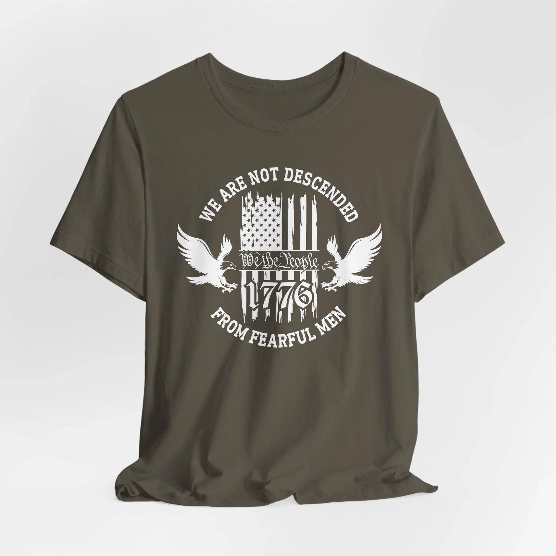 We Are Not Descended From Fearful Men unisex T-Shirt, patriotic tee, Founding fathers legacy T-Shirt - SKULLFURY MERCH