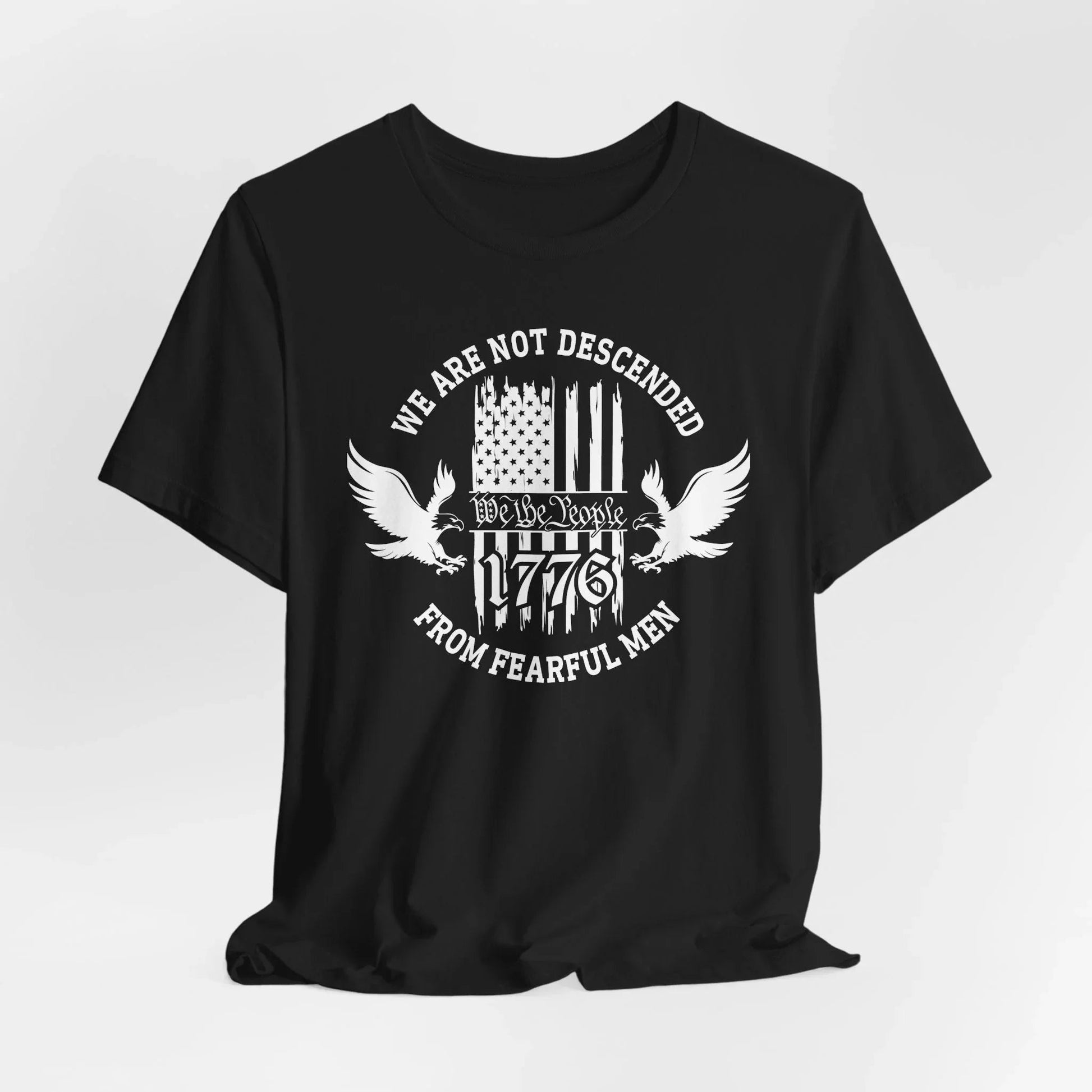 We Are Not Descended From Fearful Men unisex T-Shirt, patriotic tee, Founding fathers legacy T-Shirt - SKULLFURY MERCH