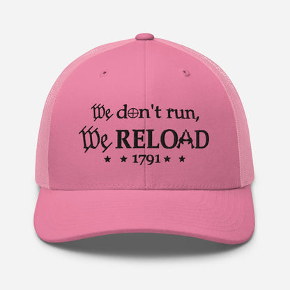 We Reload Snapback Trucker Cap - Casual Style for gun rights Supporters - SKULLFURY MERCH