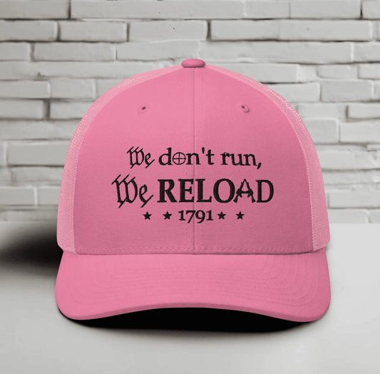 We Reload Snapback Trucker Cap - Casual Style for gun rights Supporters - SKULLFURY MERCH