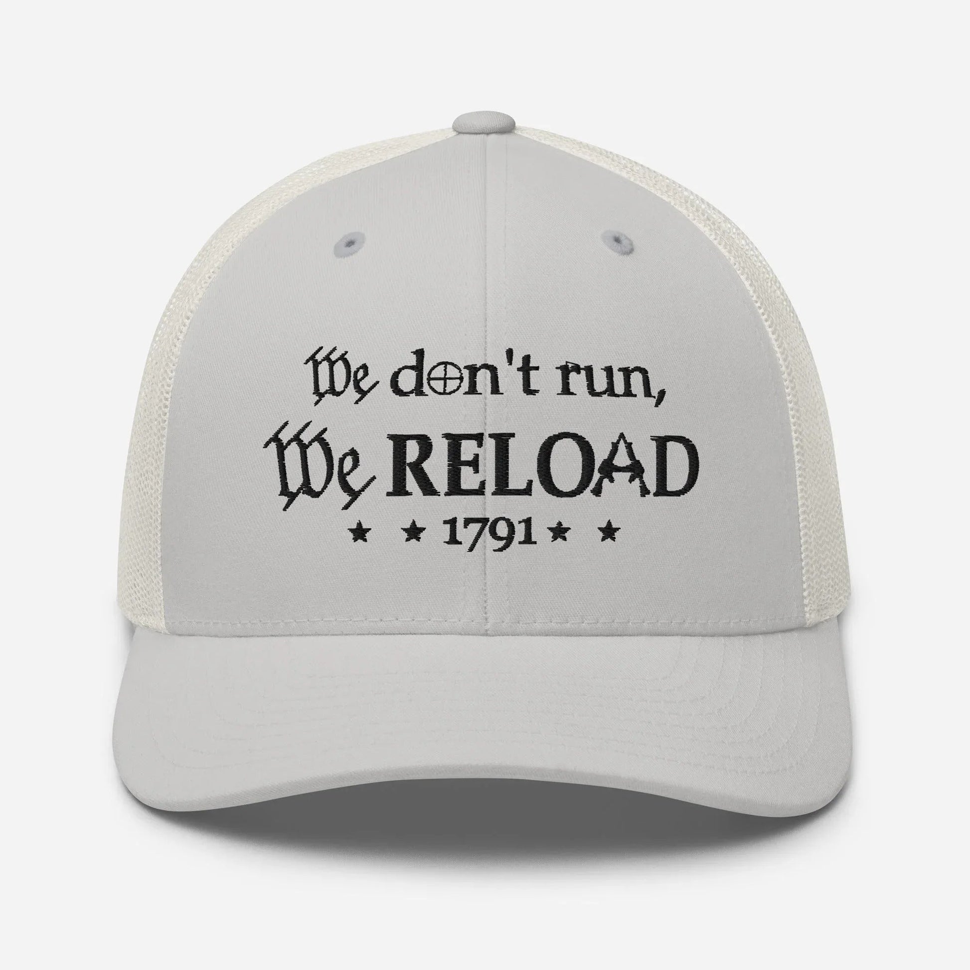 We Reload Snapback Trucker Cap - Casual Style for gun rights Supporters - SKULLFURY MERCH