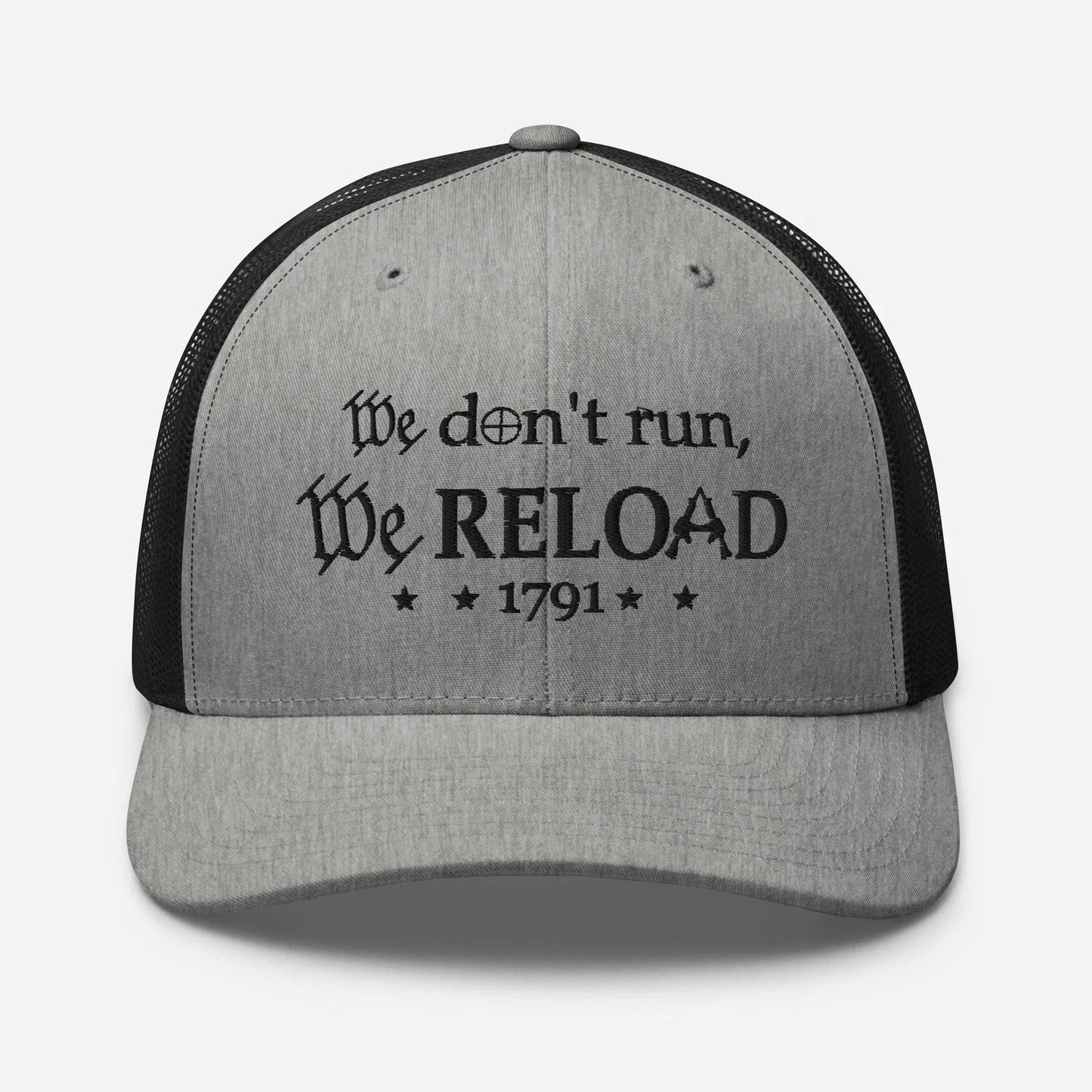 We Reload Snapback Trucker Cap - Casual Style for gun rights Supporters - SKULLFURY MERCH