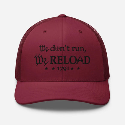 We Reload Snapback Trucker Cap - Casual Style for gun rights Supporters - SKULLFURY MERCH
