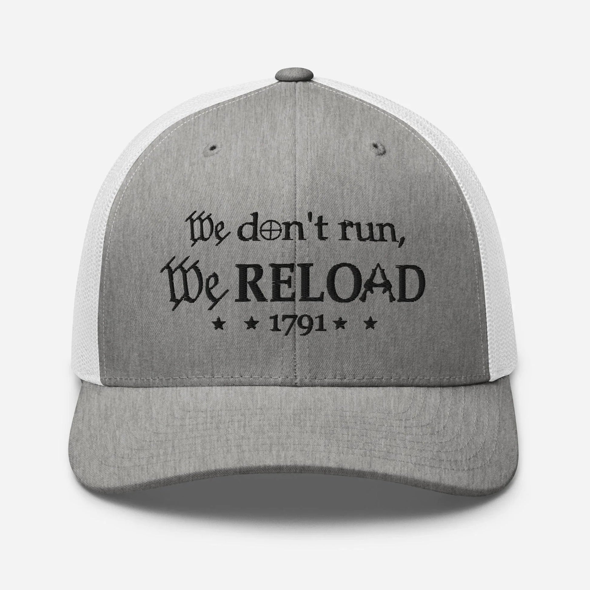We Reload Snapback Trucker Cap - Casual Style for gun rights Supporters - SKULLFURY MERCH