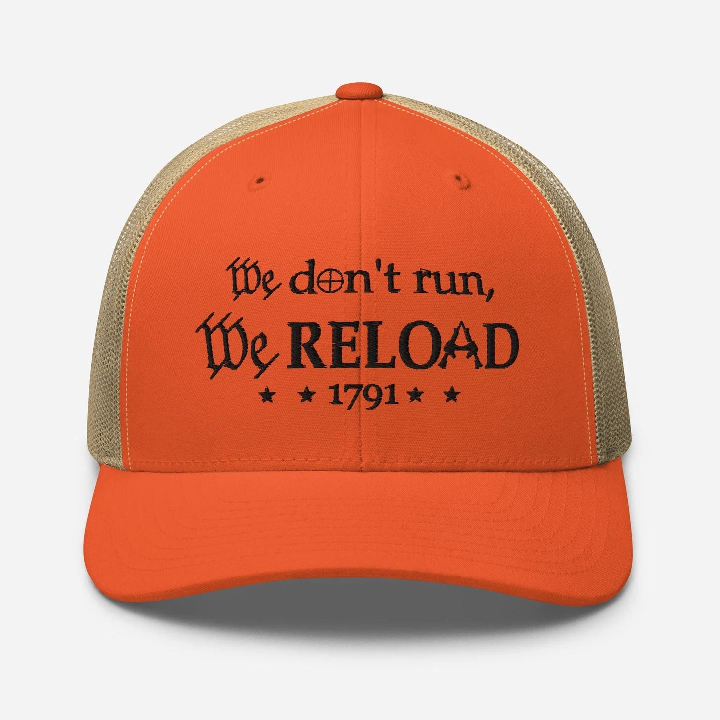 We Reload Snapback Trucker Cap - Casual Style for gun rights Supporters - SKULLFURY MERCH