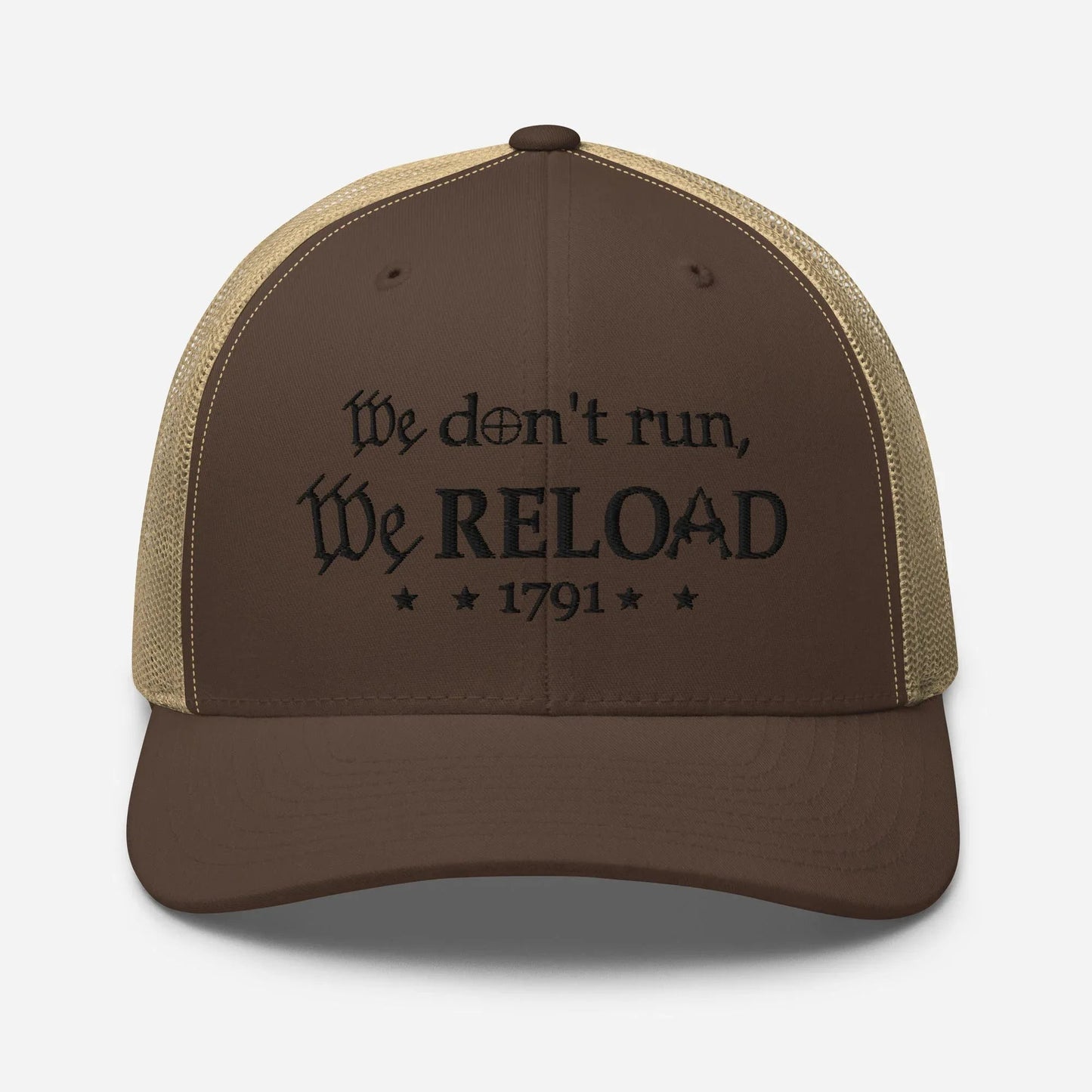 We Reload Snapback Trucker Cap - Casual Style for gun rights Supporters - SKULLFURY MERCH