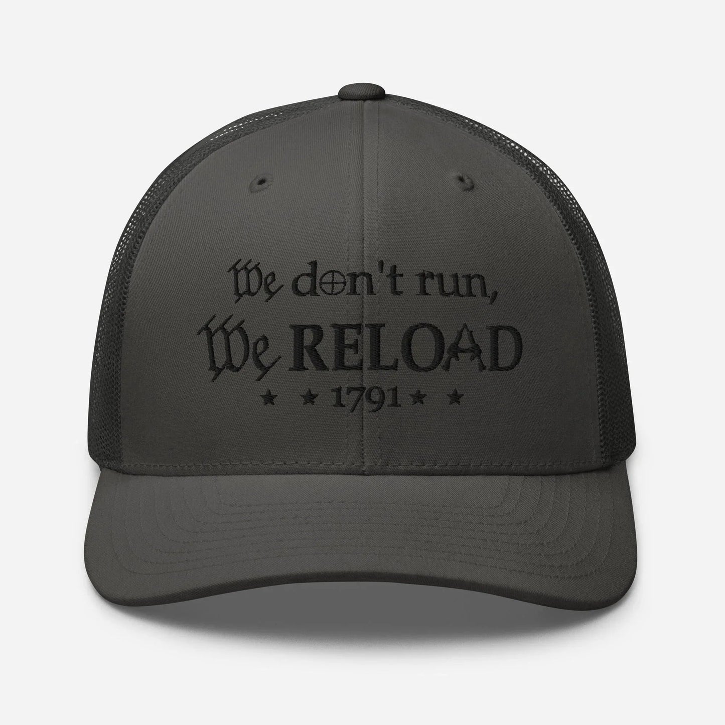 We Reload Snapback Trucker Cap - Casual Style for gun rights Supporters - SKULLFURY MERCH