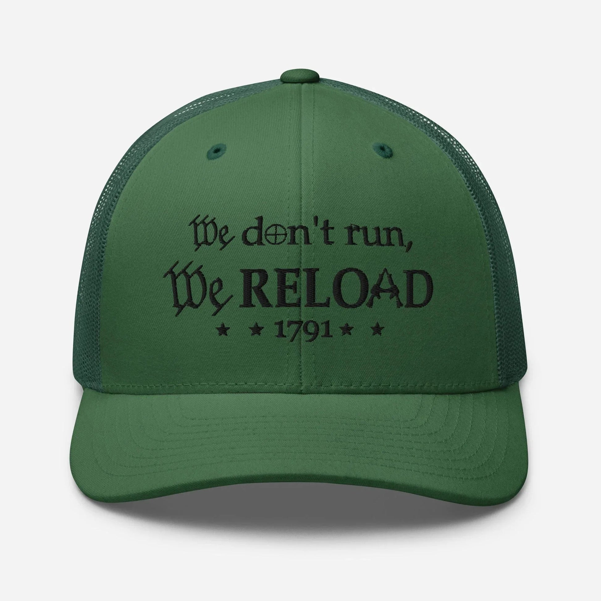 We Reload Snapback Trucker Cap - Casual Style for gun rights Supporters - SKULLFURY MERCH