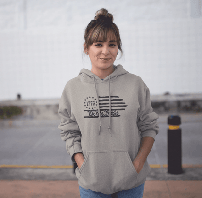 We The People 1776 Flag Patriotic Unisex Hoodie, Freedom & Liberty Sweatshirt, American Flag Hooded Sweatshirt, - SKULLFURY MERCH