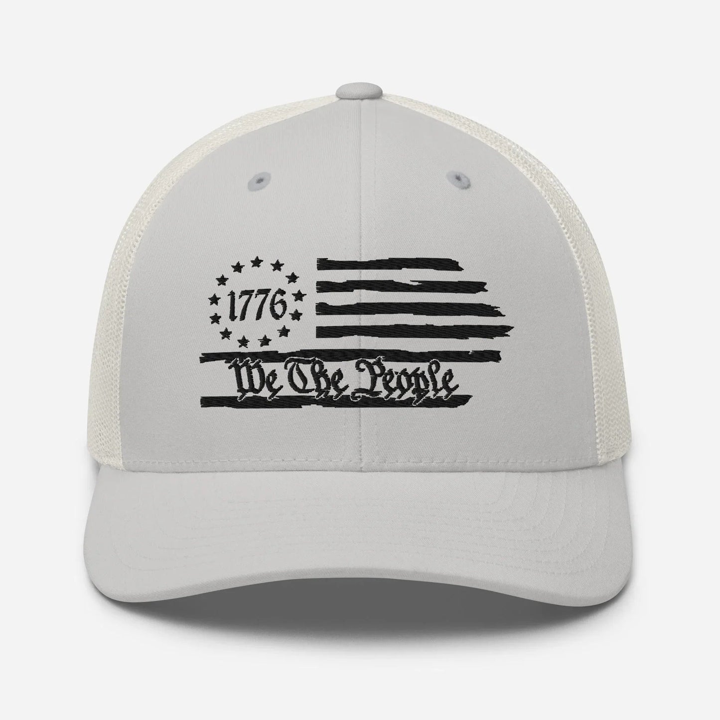 We The People 1776 Trucker Hat USA, American Flag Snapback Trucker Cap - SKULLFURY MERCH