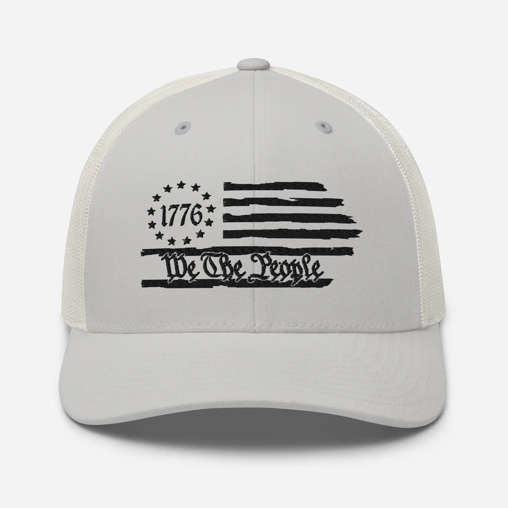 We The People 1776 Trucker Hat USA, American Flag Snapback Trucker Cap - SKULLFURY MERCH