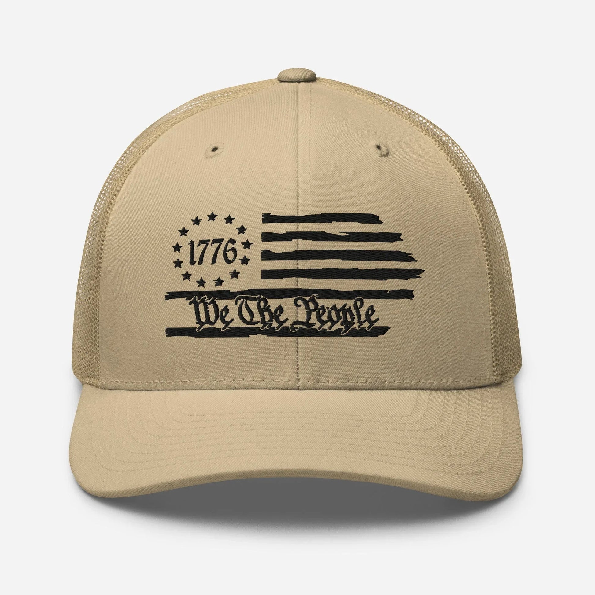 We The People 1776 Trucker Hat USA, American Flag Snapback Trucker Cap - SKULLFURY MERCH