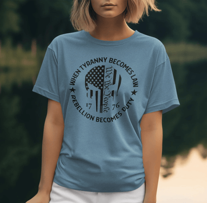When Tyranny Becomes Law, Rebellion Duty Unisex T-Shirt, Protest Tee, Activist Shirt, Political Unisex Top - SKULLFURY MERCH