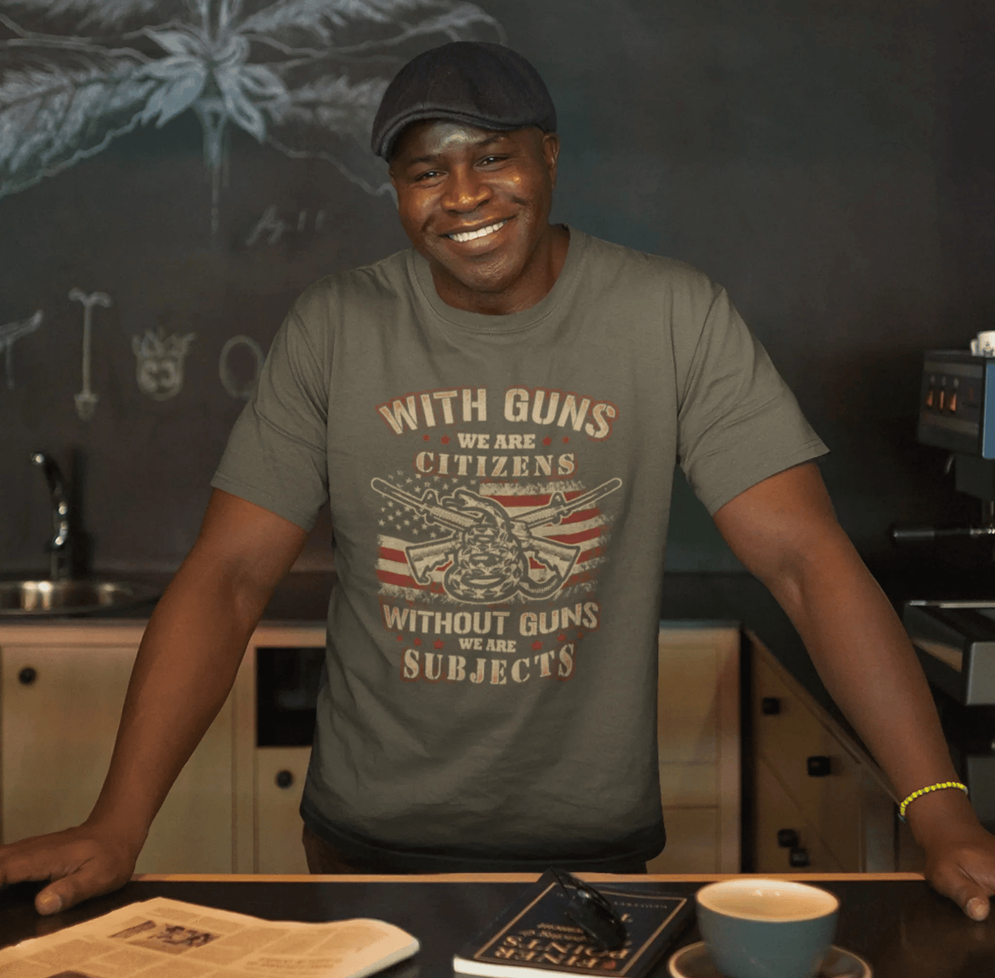 With guns we are citizens, without guns we are subjects Unisex T-Shirt, 2nd Amendment Tee, Patriotic Shirt, Pro - Gun Apparel - SKULLFURY MERCH
